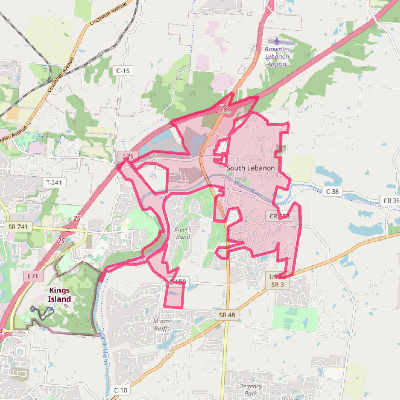 Map of South Lebanon