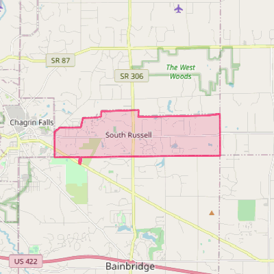 Map of South Russell