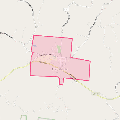 Map of South Webster