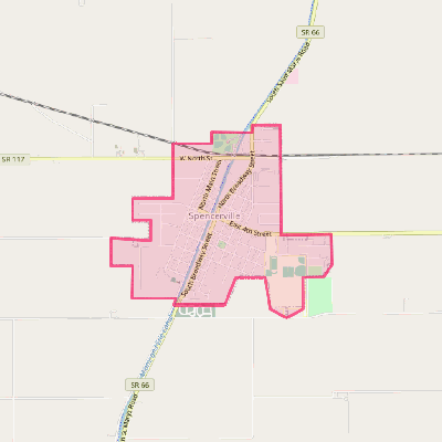 Map of Spencerville