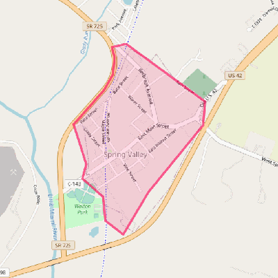 Map of Spring Valley