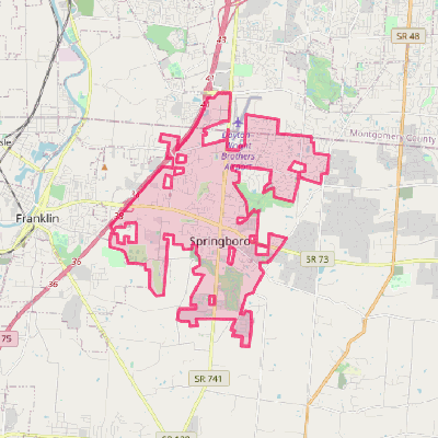 Map of Springboro