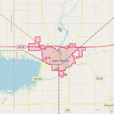 Map of St. Marys