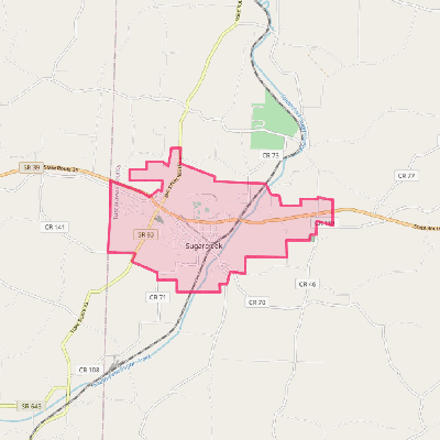 Map of Sugarcreek