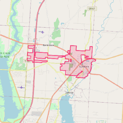 Map of Sunbury