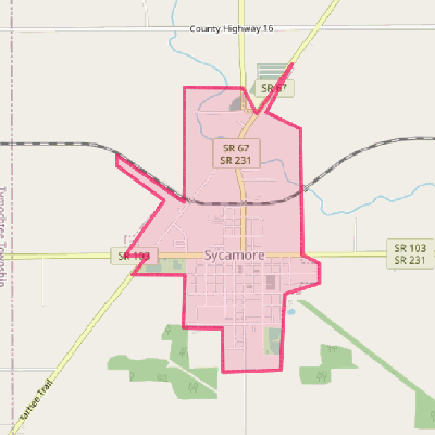 Map of Sycamore