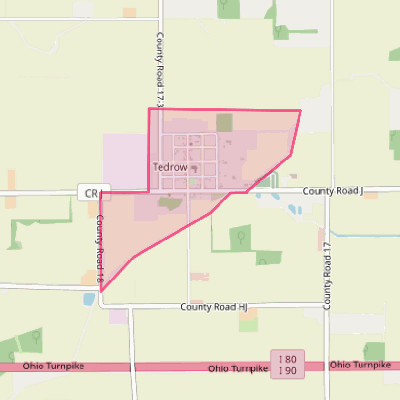 Map of Tedrow