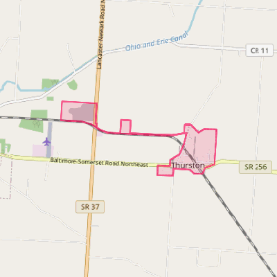 Map of Thurston