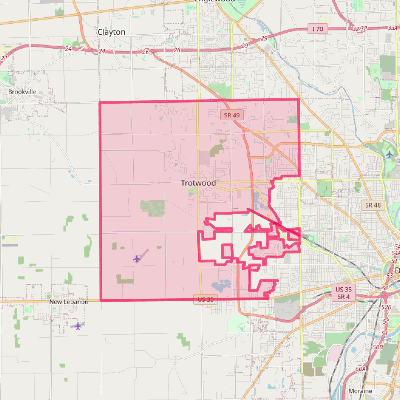 Map of Trotwood