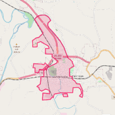 Map of Uhrichsville