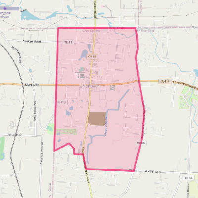 Map of Uniontown