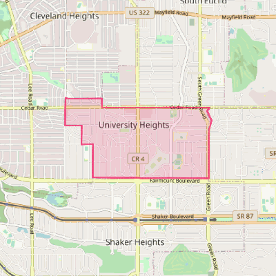 Map of University Heights