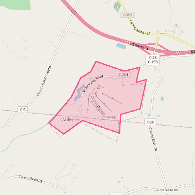 Map of Valley Hi