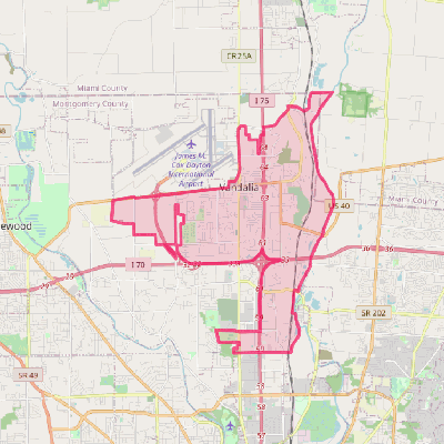 Map of Vandalia