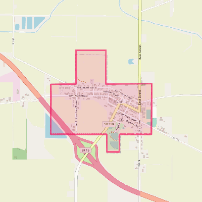 Map of Vanlue