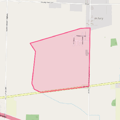 Map of Vickery