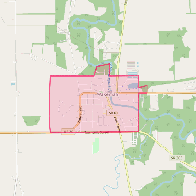 Map of Wakeman