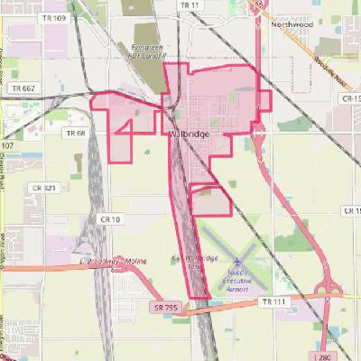 Map of Walbridge