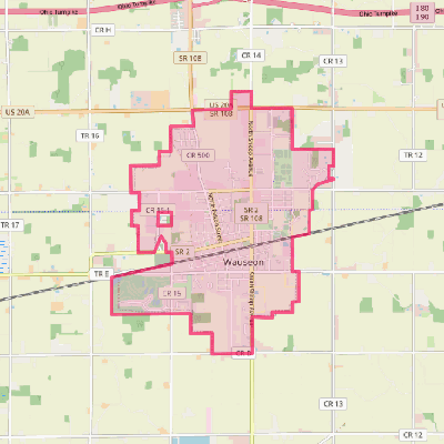 Map of Wauseon