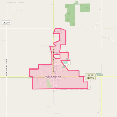 Map of Waynesfield