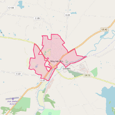 Map of Waynesville