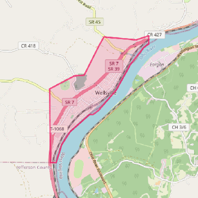 Map of Wellsville