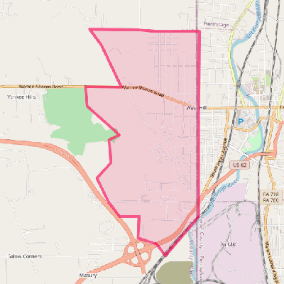 Map of West Hill