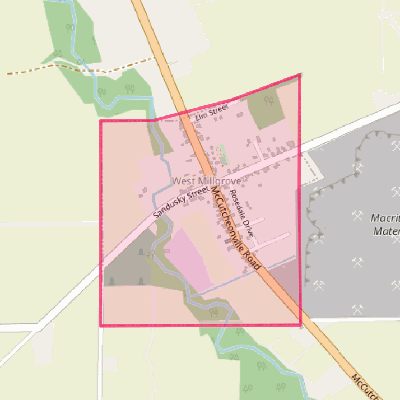 Map of West Millgrove