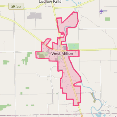 Map of West Milton