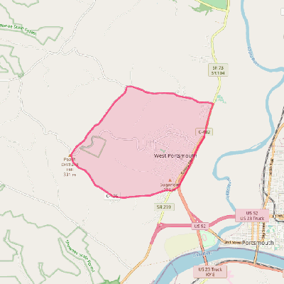 Map of West Portsmouth