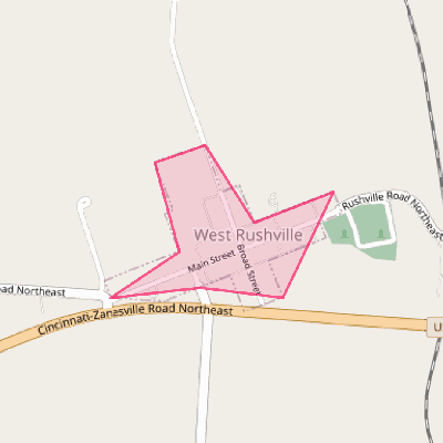 Map of West Rushville