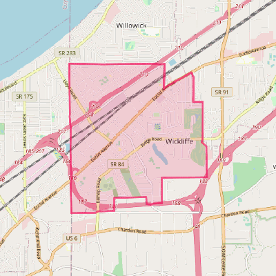 Map of Wickliffe