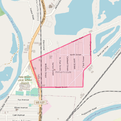 Map of Williamsdale