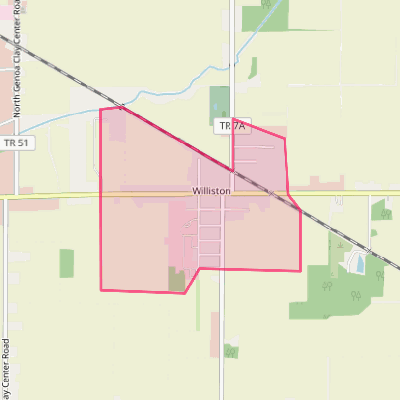 Map of Williston