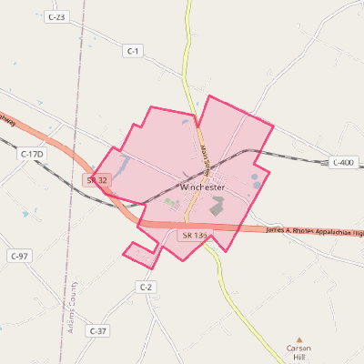 Map of Winchester