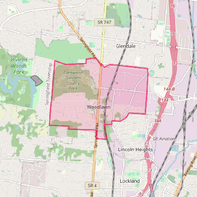 Map of Woodlawn