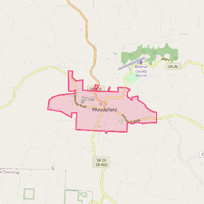 Map of Woodsfield