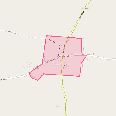 Map of Woodstock