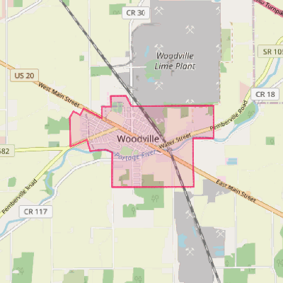 Map of Woodville