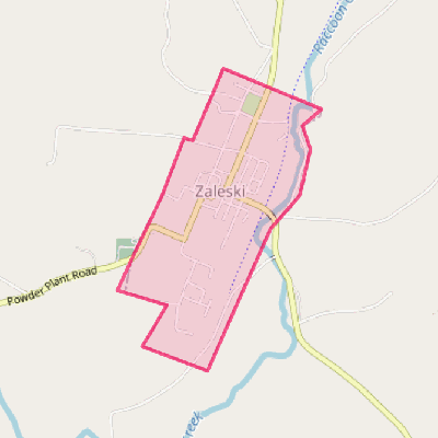 Map of Zaleski