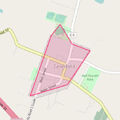 Map of Zanesfield