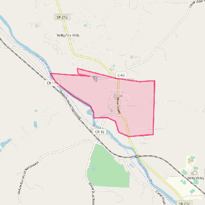 Map of Zoar