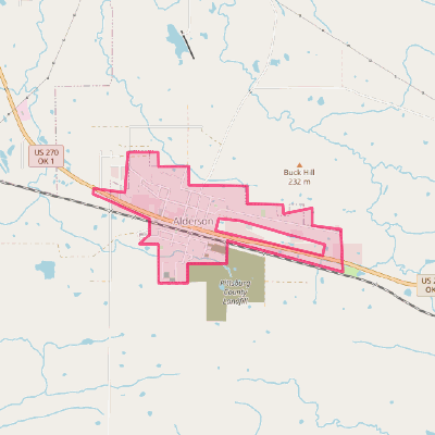 Map of Alderson