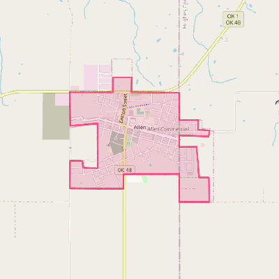 Map of Allen