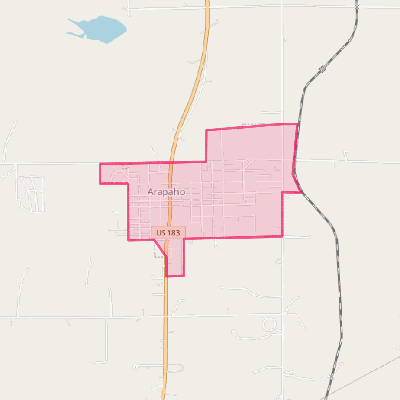 Map of Arapaho