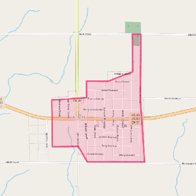 Map of Arnett