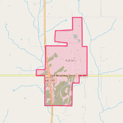 Map of Asher