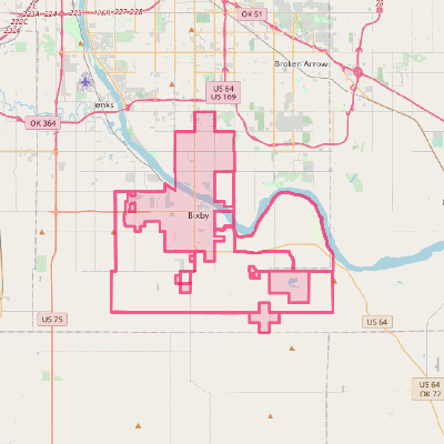 Map of Bixby