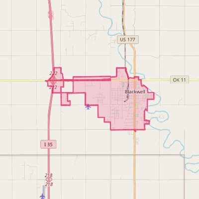 Map of Blackwell