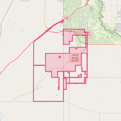 Map of Blanchard